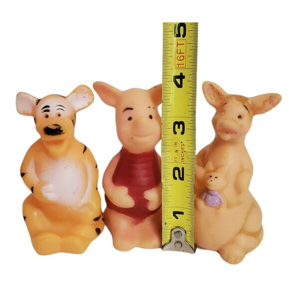 1960 Sears Disney Piglet Kanga Roo Tigger Squeak Squeeze Rubber Toys Taiwan VTG - Picture 4 of 11